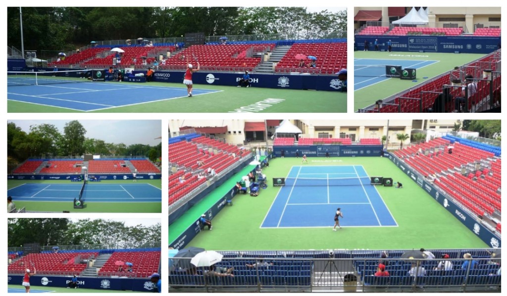 TennisWWT Kuala Lumpur February 2010 Grandstand Tribunes Bleachers